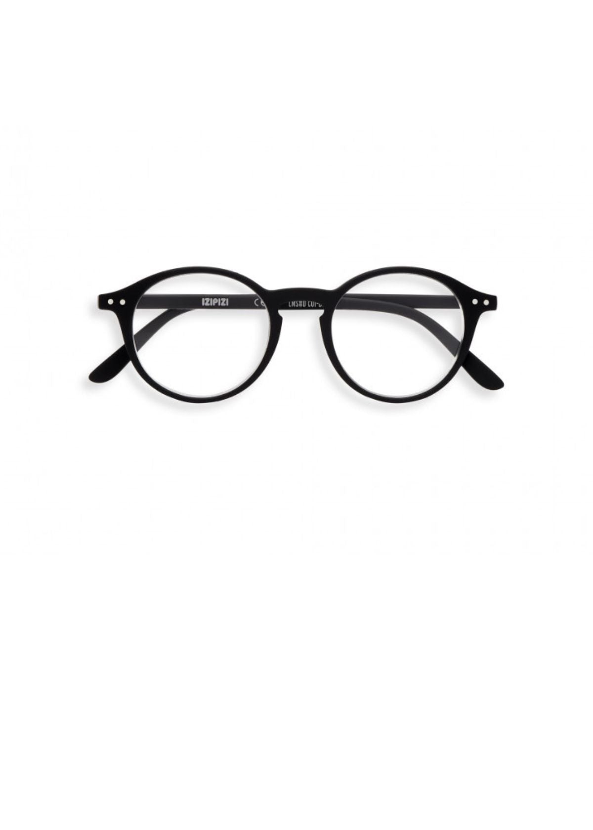 IZIPIZI Iconic Round Reading Glasses #D in Black