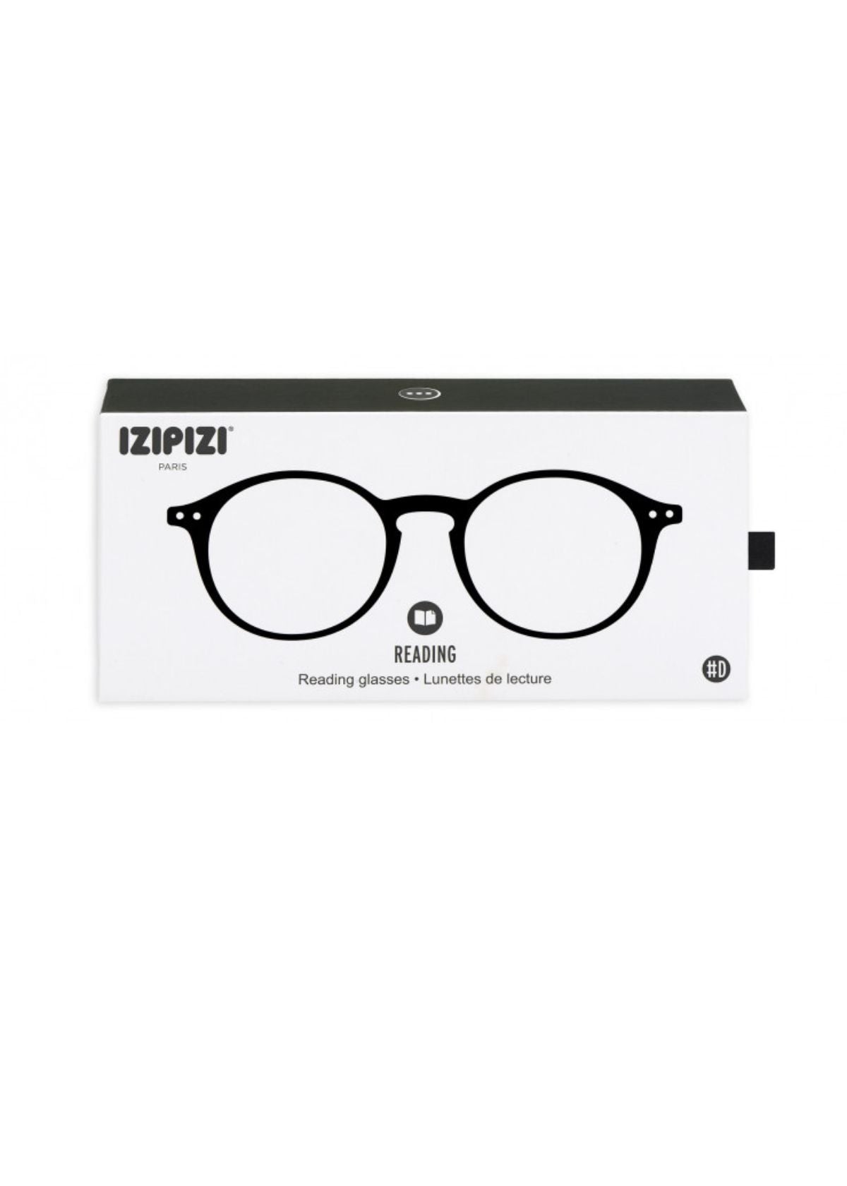 IZIPIZI Iconic Round Reading Glasses #D in Black