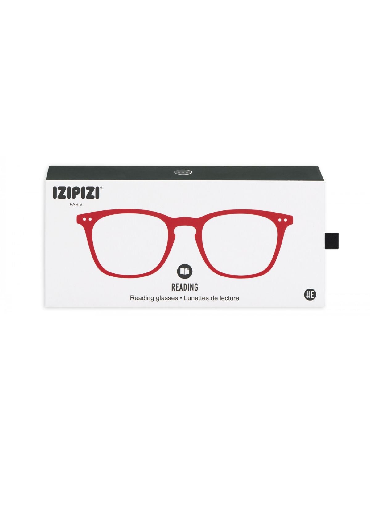 IZIPIZI Trapeze Shaped Reading Glasses in Red Crystal