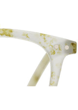 IZIPIZI Trapeze Shaped Reading Glasses in Oily White
