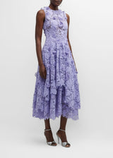JASON WU COLLECTION Floral Guipure Lace Midi Dress