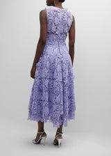JASON WU COLLECTION Floral Guipure Lace Midi Dress