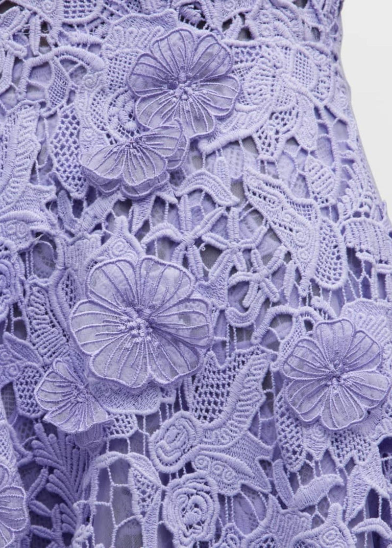 JASON WU COLLECTION Floral Guipure Lace Midi Dress
