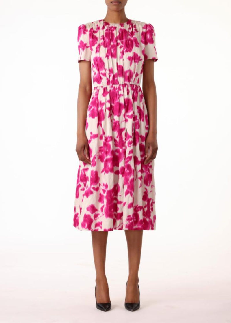 JASON WU COLLECTION Short Sleeve Printed Day Dress