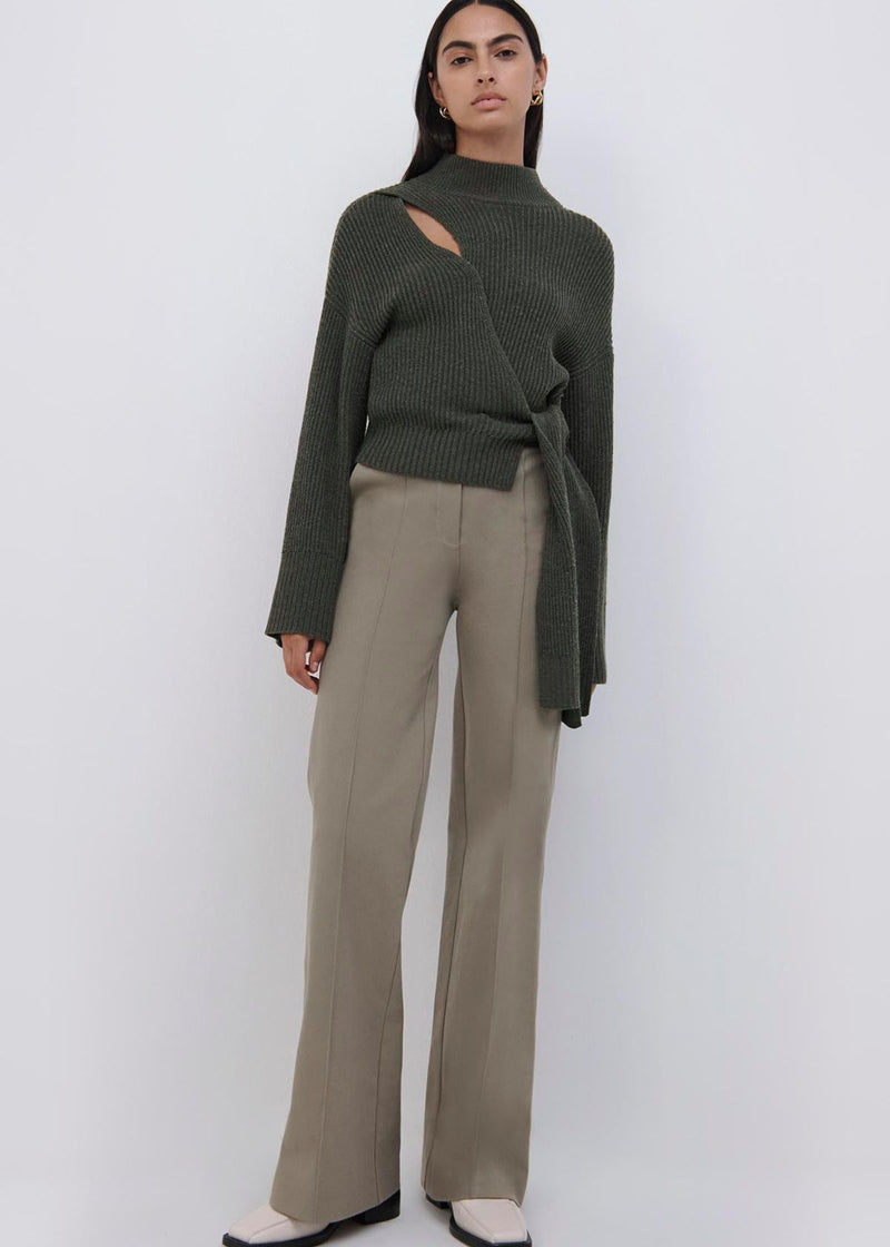 SIMKHAI Kassandra Bootcut Pant - Olivine