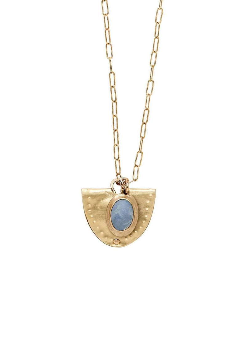 JULIE COHN DESIGN Mevia Bronze Pendant with Clay Charm Necklace
