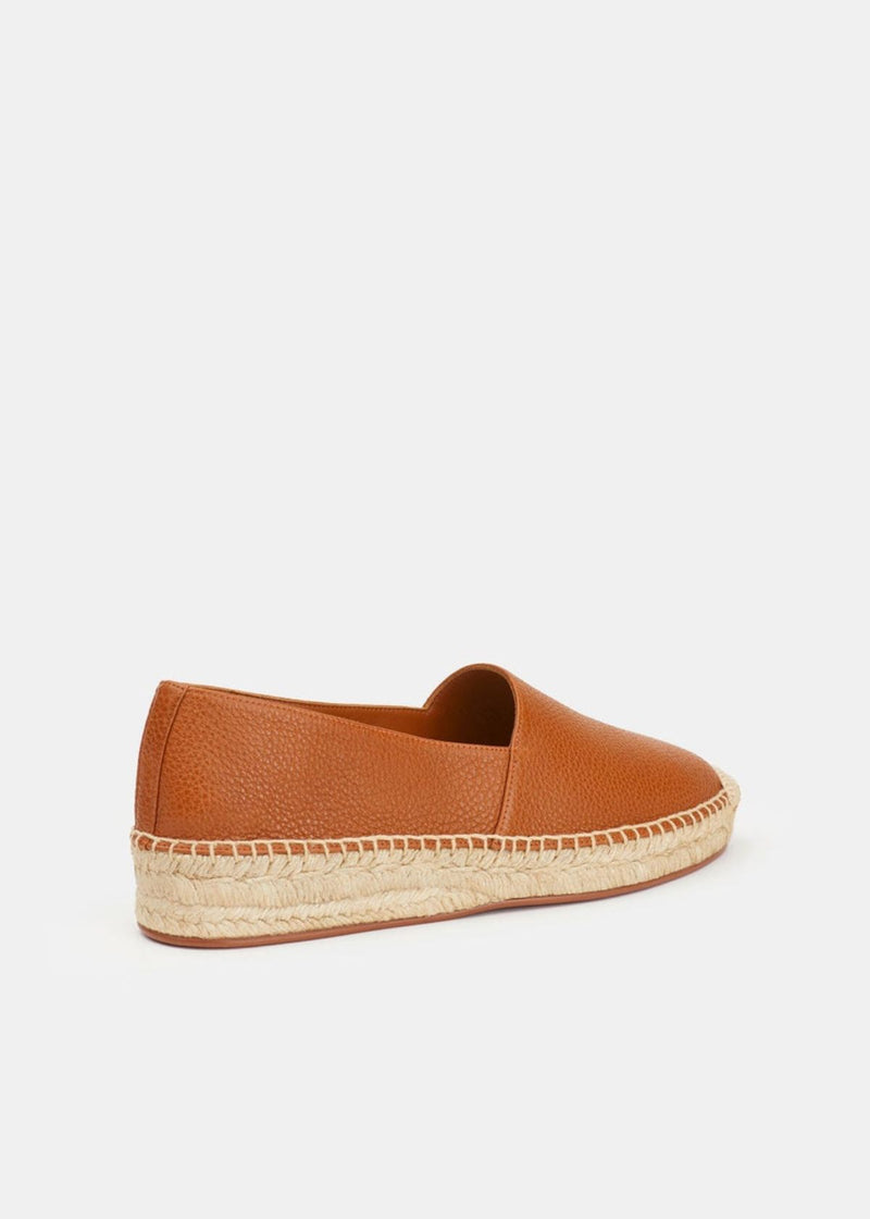 LAFAYETTE 148 Copper Leather Slip-On Espadrille
