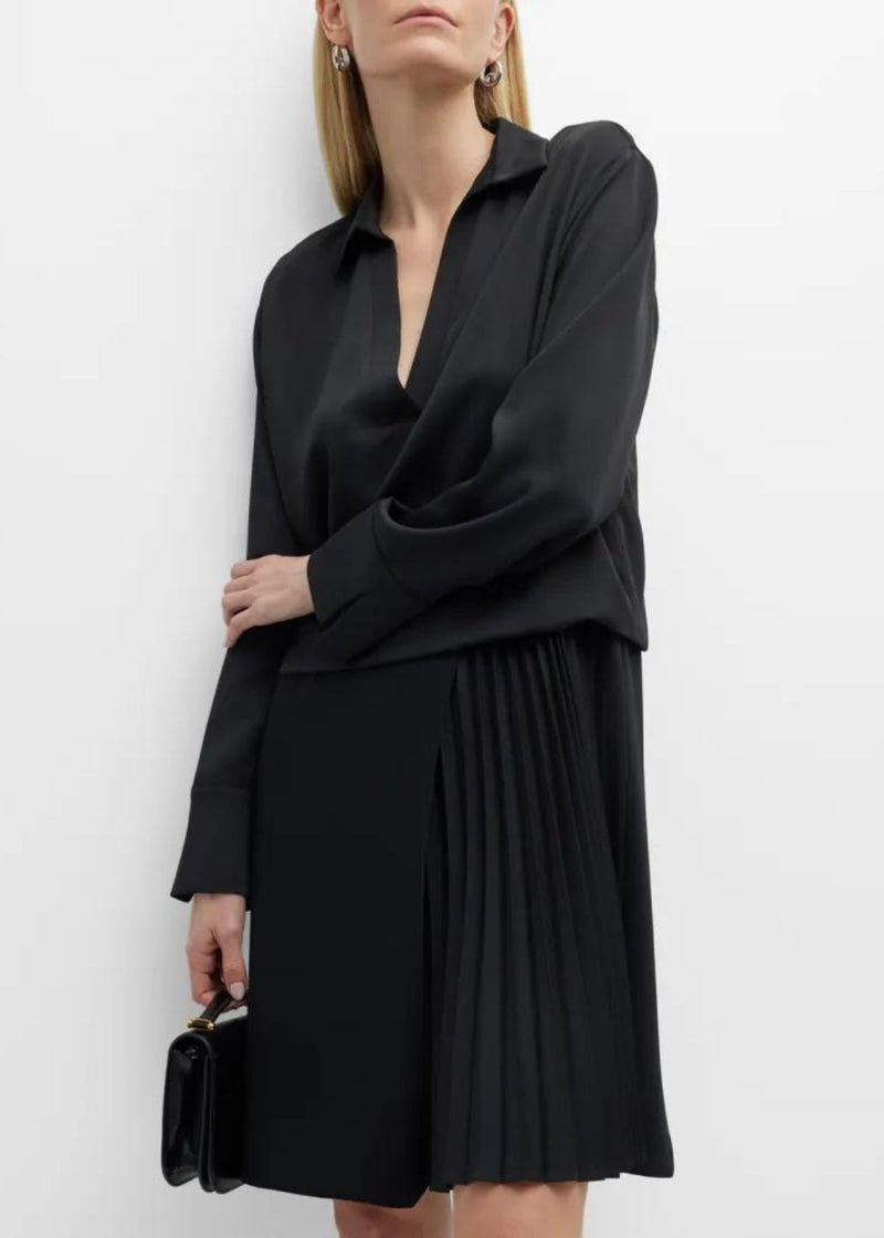 MARELLA Zanora Pleated Dress - Black