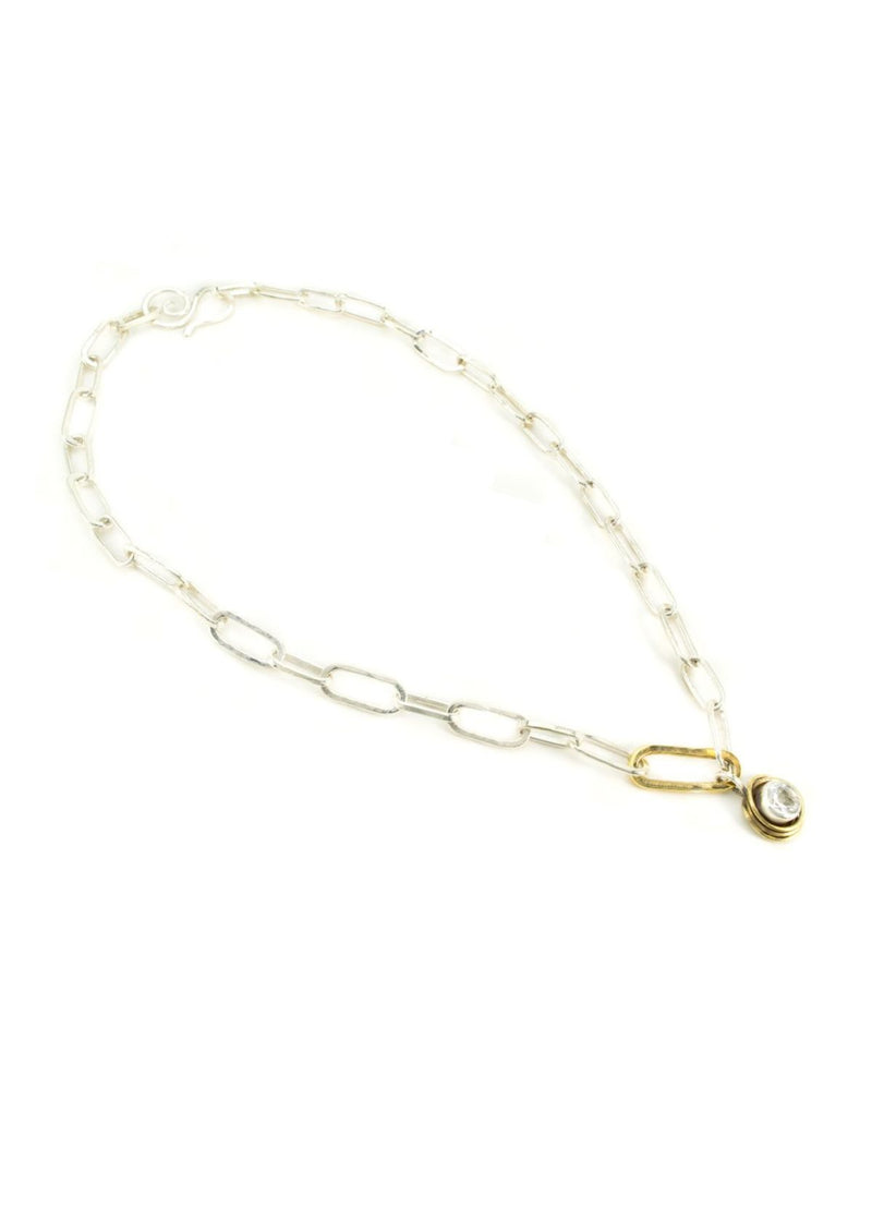 MARGARET ELLIS Swirl Drop Necklace