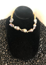 MELA Short Black Baroque Pearl Necklace