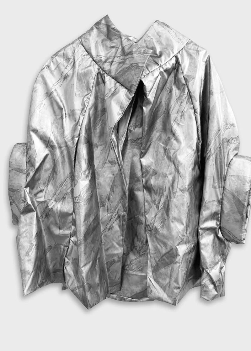 PLANET Nylon Chic Cape - Marble