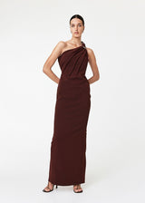 RACHEL GILBERT Claudio Gown in Chocolate