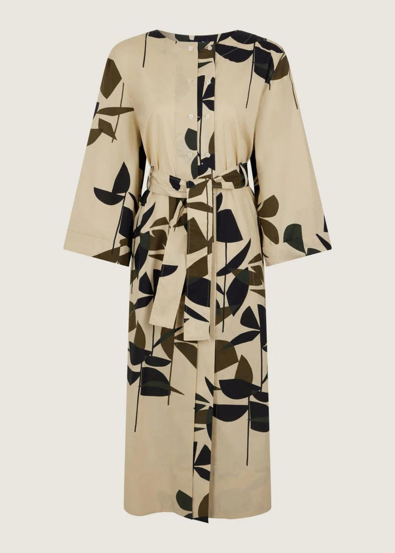 SOEUR Uruguay Foliage Print Dress