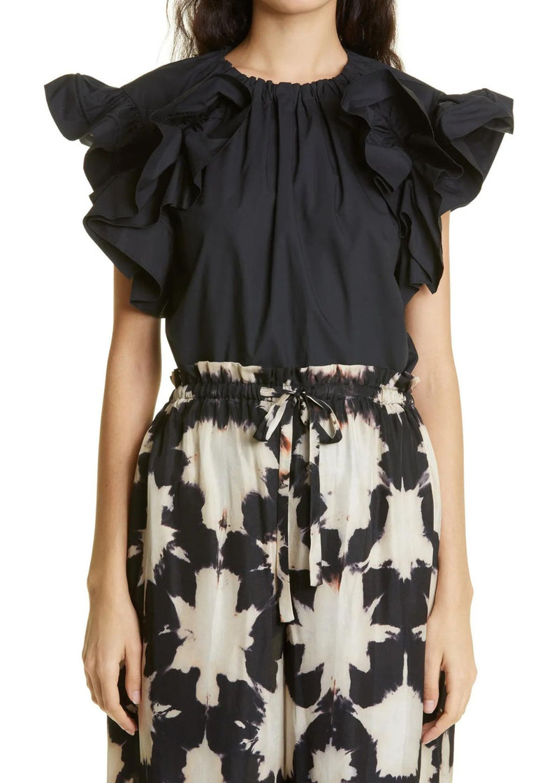 ULLA JOHNSON Eloral Top - Black