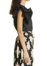 ULLA JOHNSON Eloral Top - Black