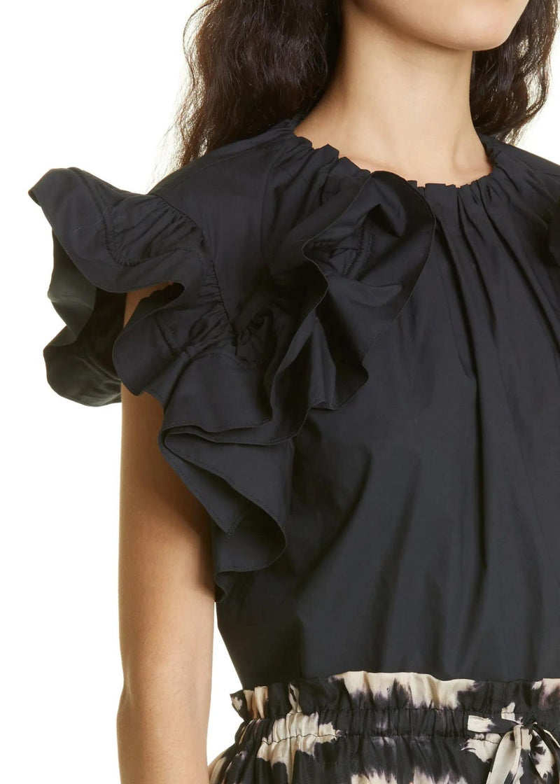 ULLA JOHNSON Eloral Top - Black