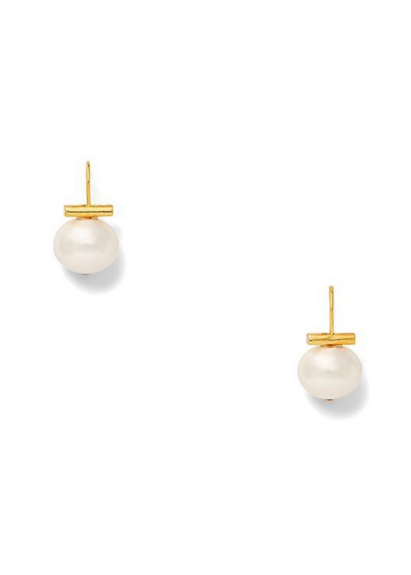 CATHERINE CANINO Classic Baby Pebble Pearl Earring