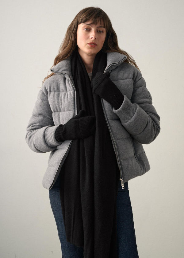 WHITE + WARREN Cashmere Travel Wrap - Black