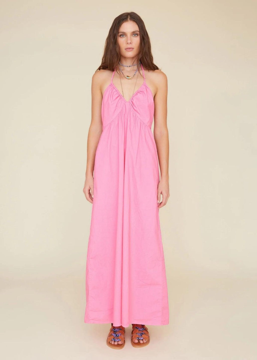 Shop ba&sh Maggy Button-Front Maxi Dress